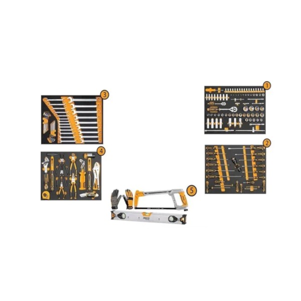 Servante à 7 tiroirs + 162 pièces