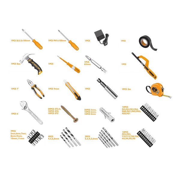 Coffret visseuse 12v + 127 outils/accessoires