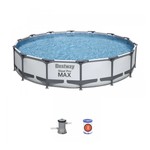 Piscine hors sol ronde steel pro 427 x 84 cm avec pompe de filtration
