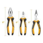Set de 3 pinces universelle 200mm +diagonale 160mm +bec long 160mm