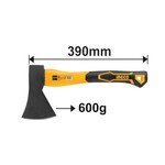 Hache  600g  Longeur: 360mm Tête forgée